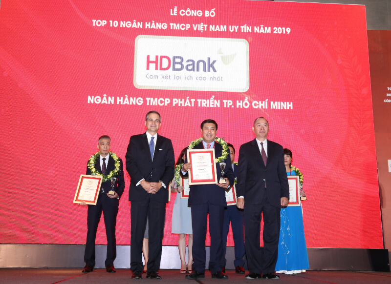 Ngân hàng HDBank nhận được nhiều giải thưởng 