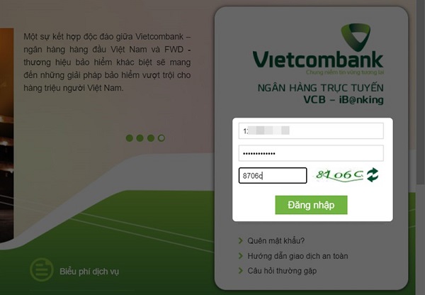 Kiểm tra tài khoản ngân hàng Vietcombank bằng tin nhắn SMS