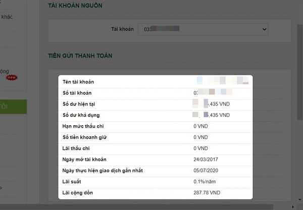 Kiểm tra tài khoản ngân hàng Vietcombank bằng SMS