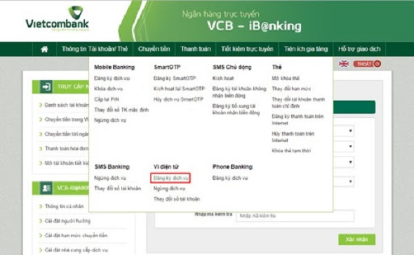 Cách kiểm tra thông tin tài khoản Vietcombank qua Internet Banking