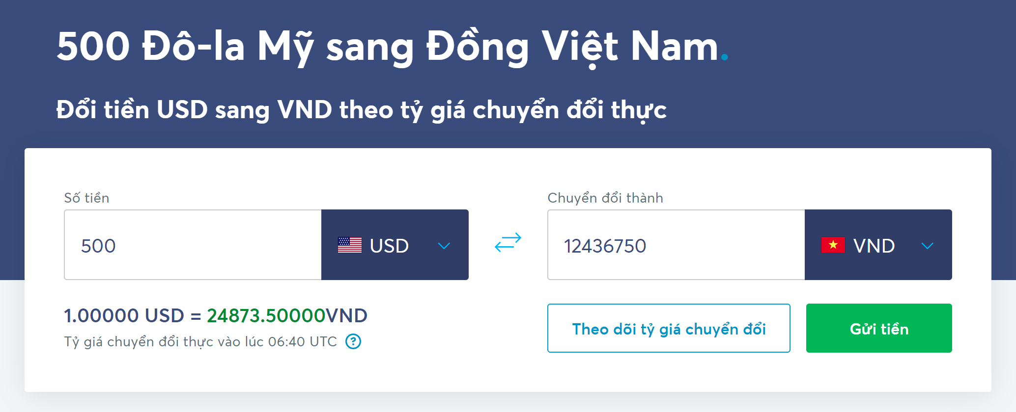 500 Đô Là Bao Nhiêu Tiền Việt Theo Tỷ Giá Mới Ngày Hôm Nay? 6 Tra cứu 500 đô bằng bao nhiêu tiền Việt qua công cụ chuyển đổi trên website