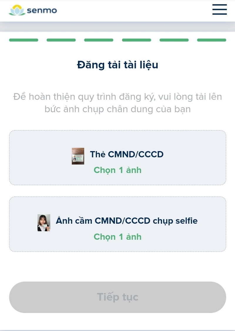 hình chụp chân dung và hình CMND/thẻ CCCD 2 mặt
