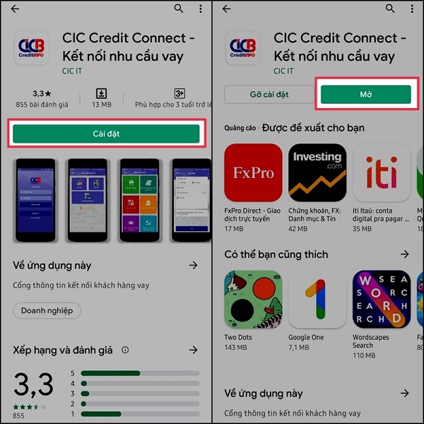 Kiểm tra nợ xấu qua app CIC