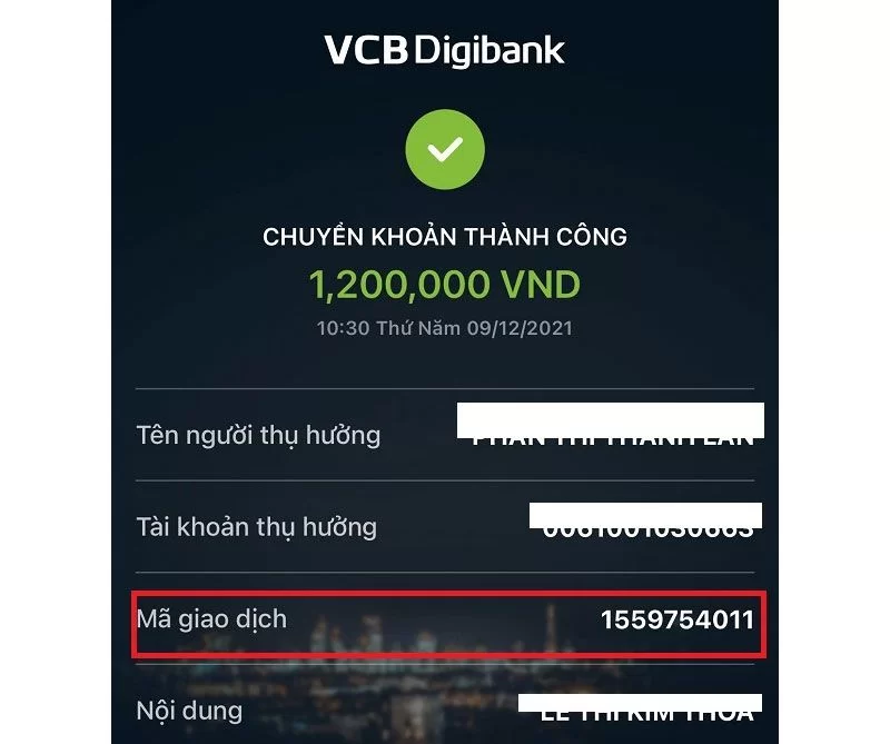 Mã giao dịch Vietcombank là gì?