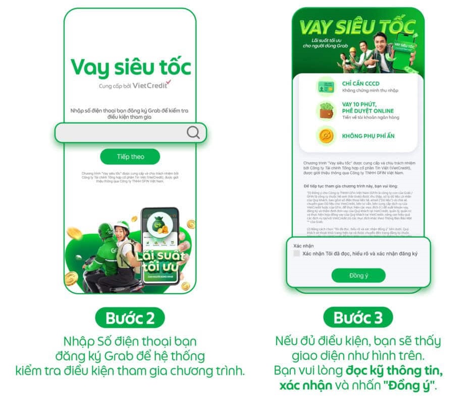 Vay Tiền Qua App Grab Là Gì? Điều Kiện, Lãi Suất & Cách Đăng Ký Mới Nhất 23 Vay tiền qua app grab với gói Vay Siêu Tốc bước 2 và bước 3
